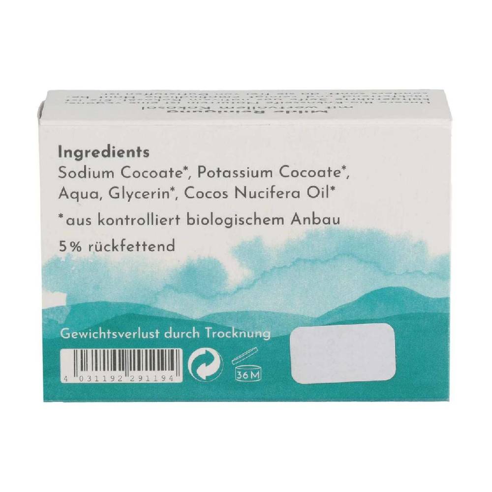 oelmuehle-solling Coconut Soap Bar by Baensch for skin & hair, fragrance free Sonderangebot der Fabrik