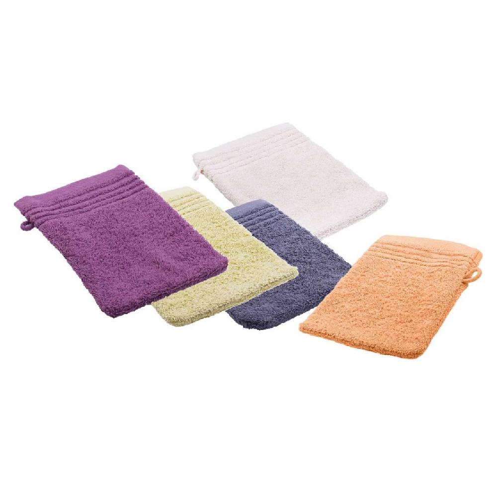 purenature Washing gloves cotton in fresh colours, 16 x 21 cm Online Shopping