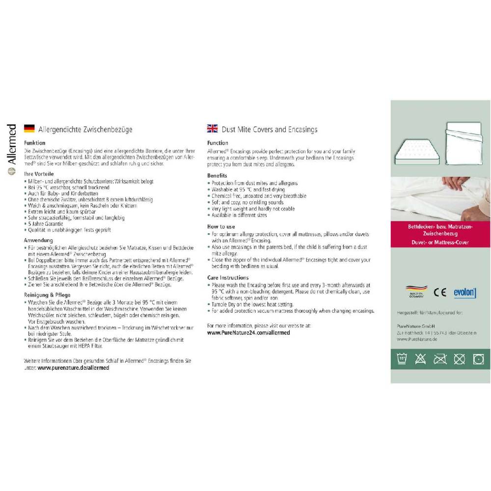 allermed Comforter bedding for allergy sufferers Vatertagsangebot