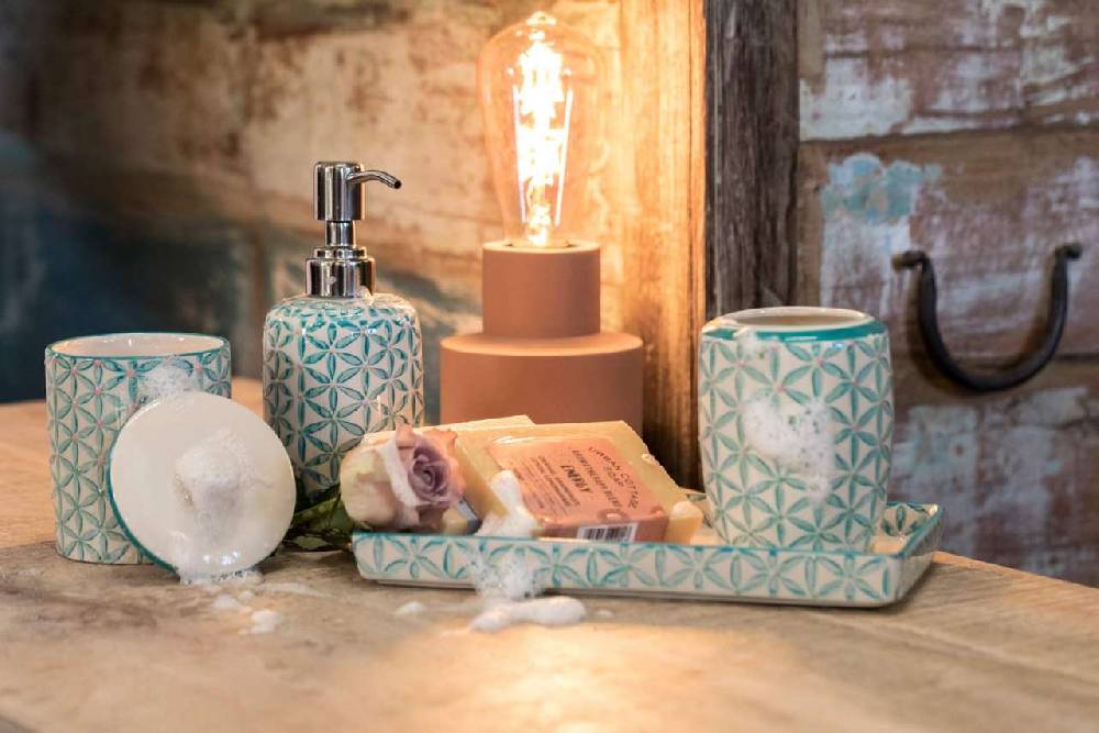 tranquillo Tranquillo ceramic soap dish in attractive retro design Sonderangebote