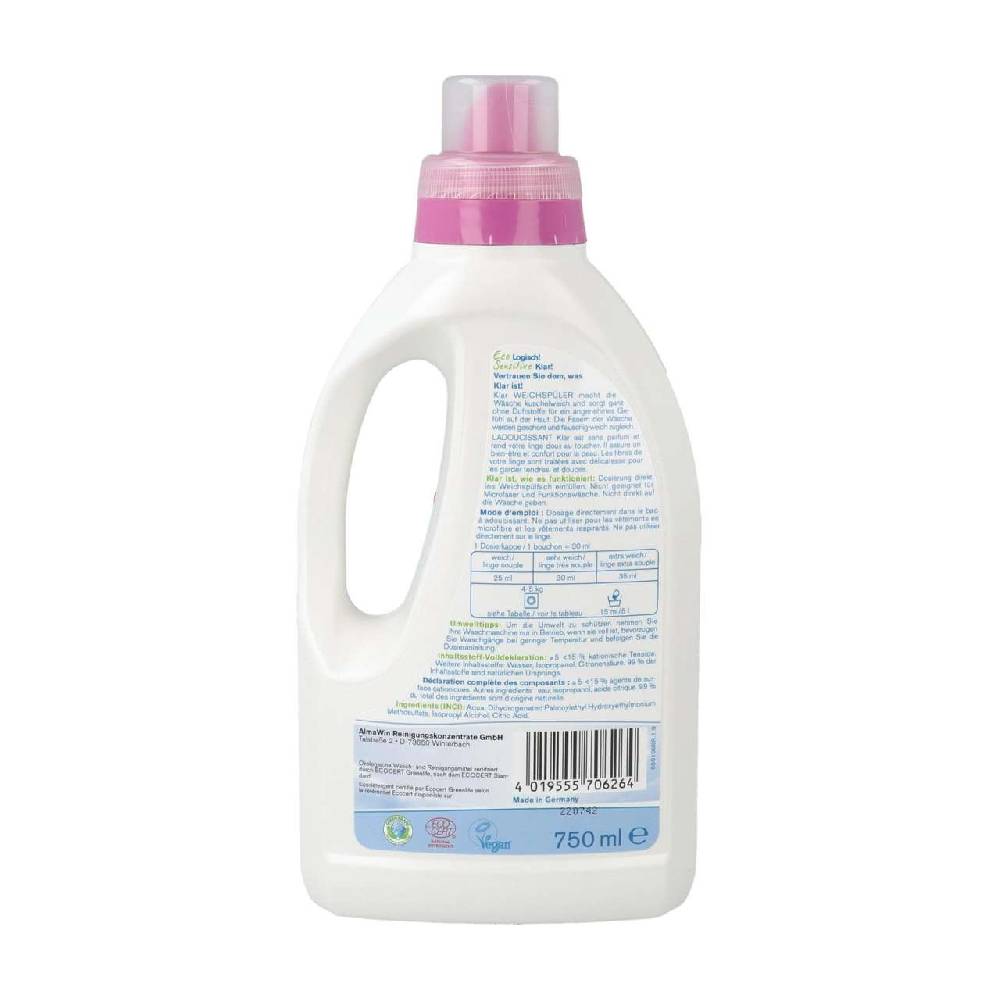 klar Sensitive Fabric softener without fragrances & vegan Vatertagsangebot