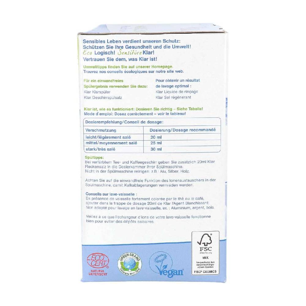 klar Dishwasher Detergent Fragrance Free Bestseller
