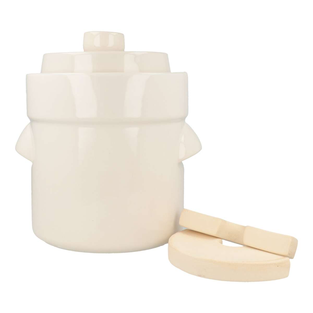 purenature PureNature rum pot/fermenting pot straight, with stone, cream colored Kauf eins, bekomm eins gratis