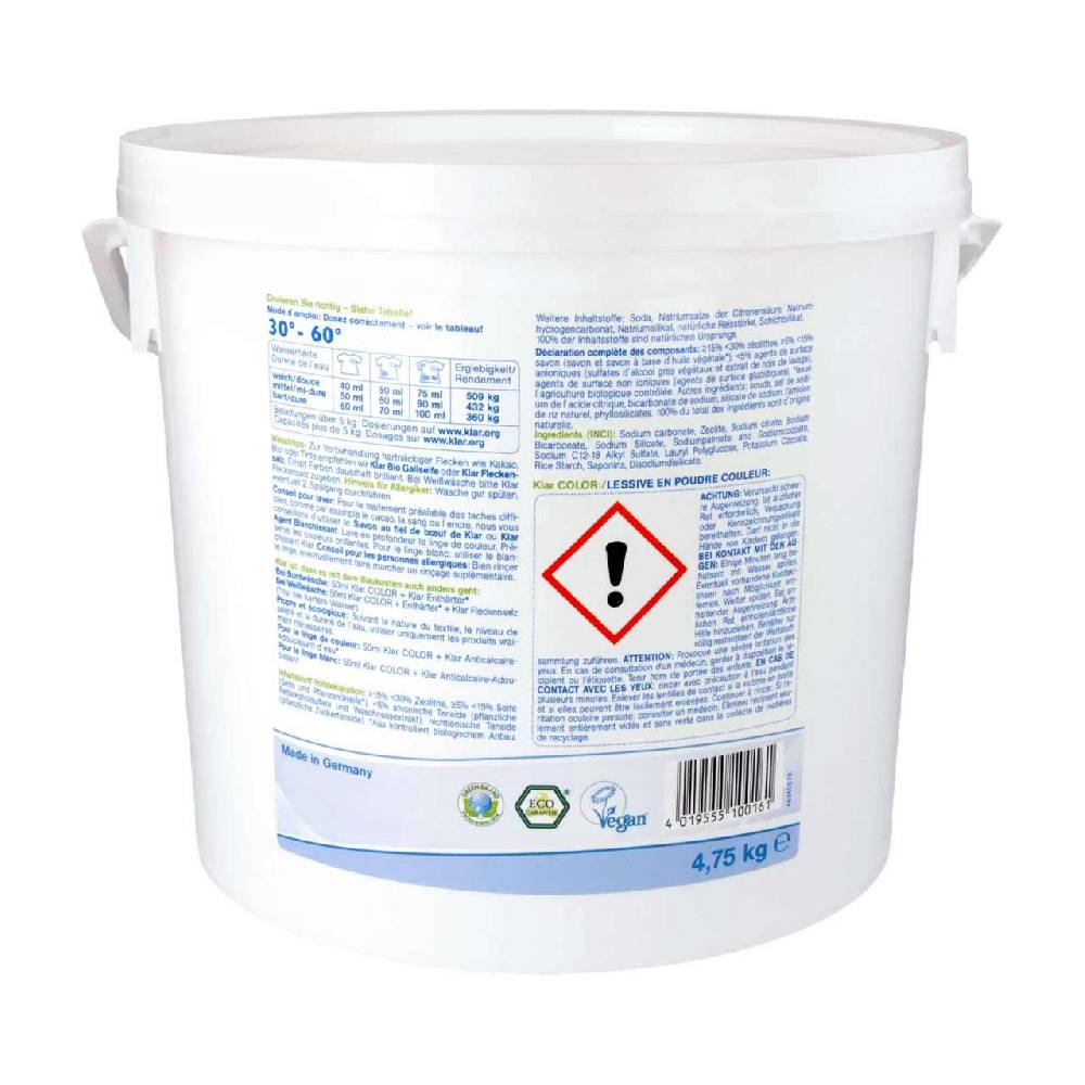 klar Basis Compact Color Laundry Detergent, perfume-free Nur für heute
