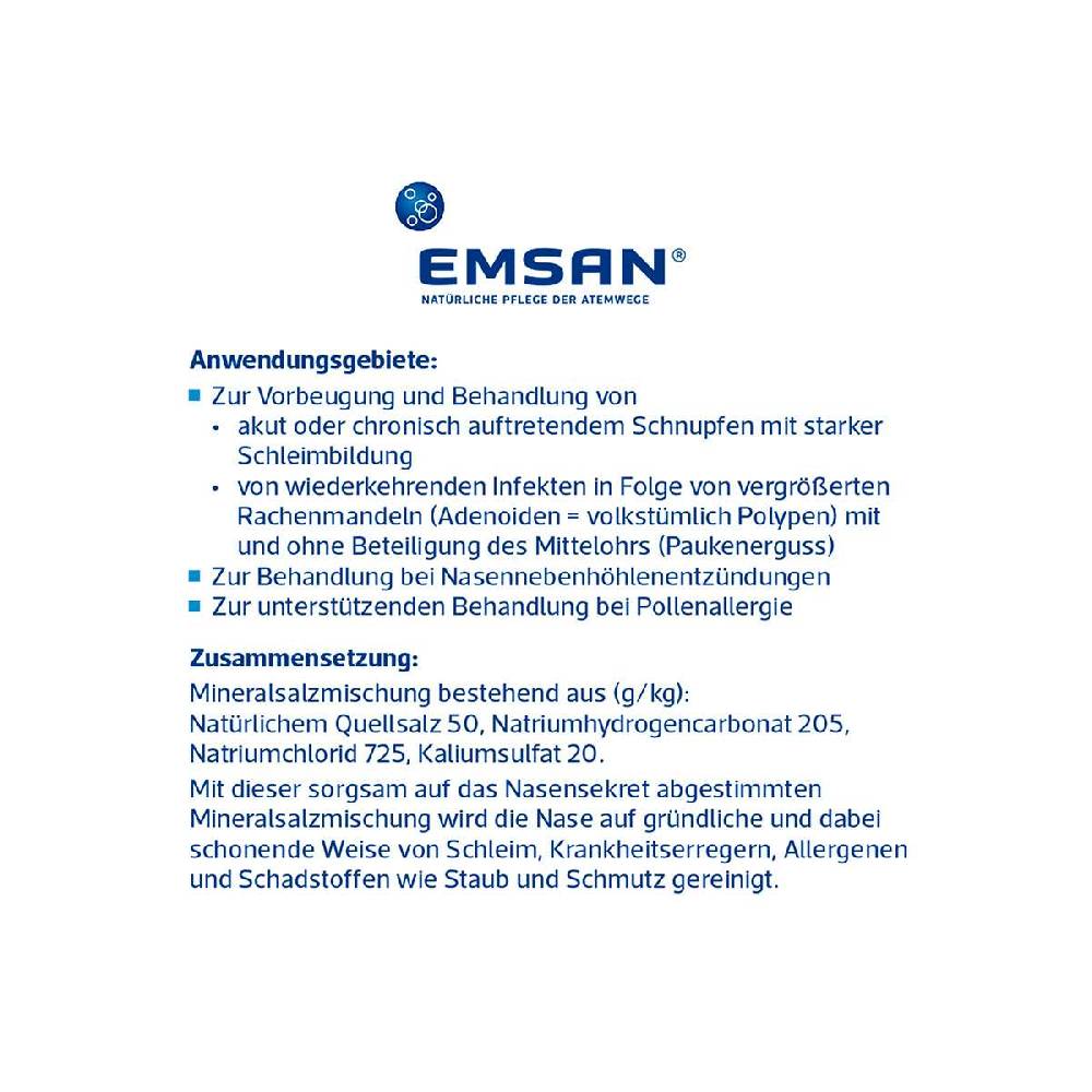 emsan Emsan Mineral Nasal Saline Rinse for Children - 20 Sachets Kostenloser Versand international