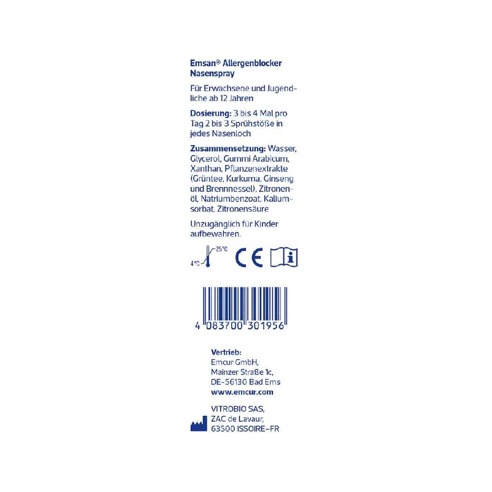 emsan Emsan Allergenblocker - Nasal Spray for Allergy & Allergic Rhinitis Verkauf