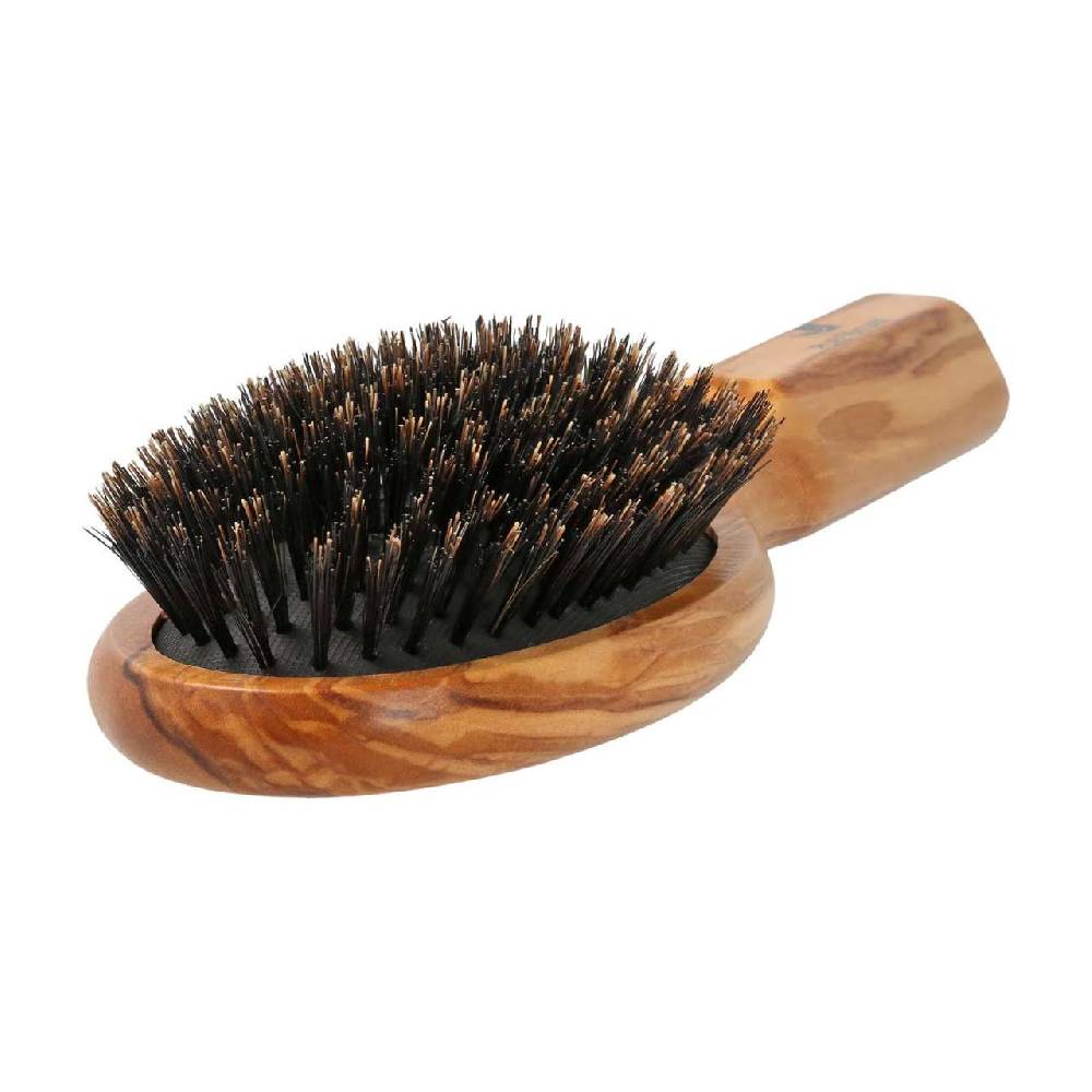 purenature Olive Wood Hair Brush With Boar Bristles Vatertagsangebot