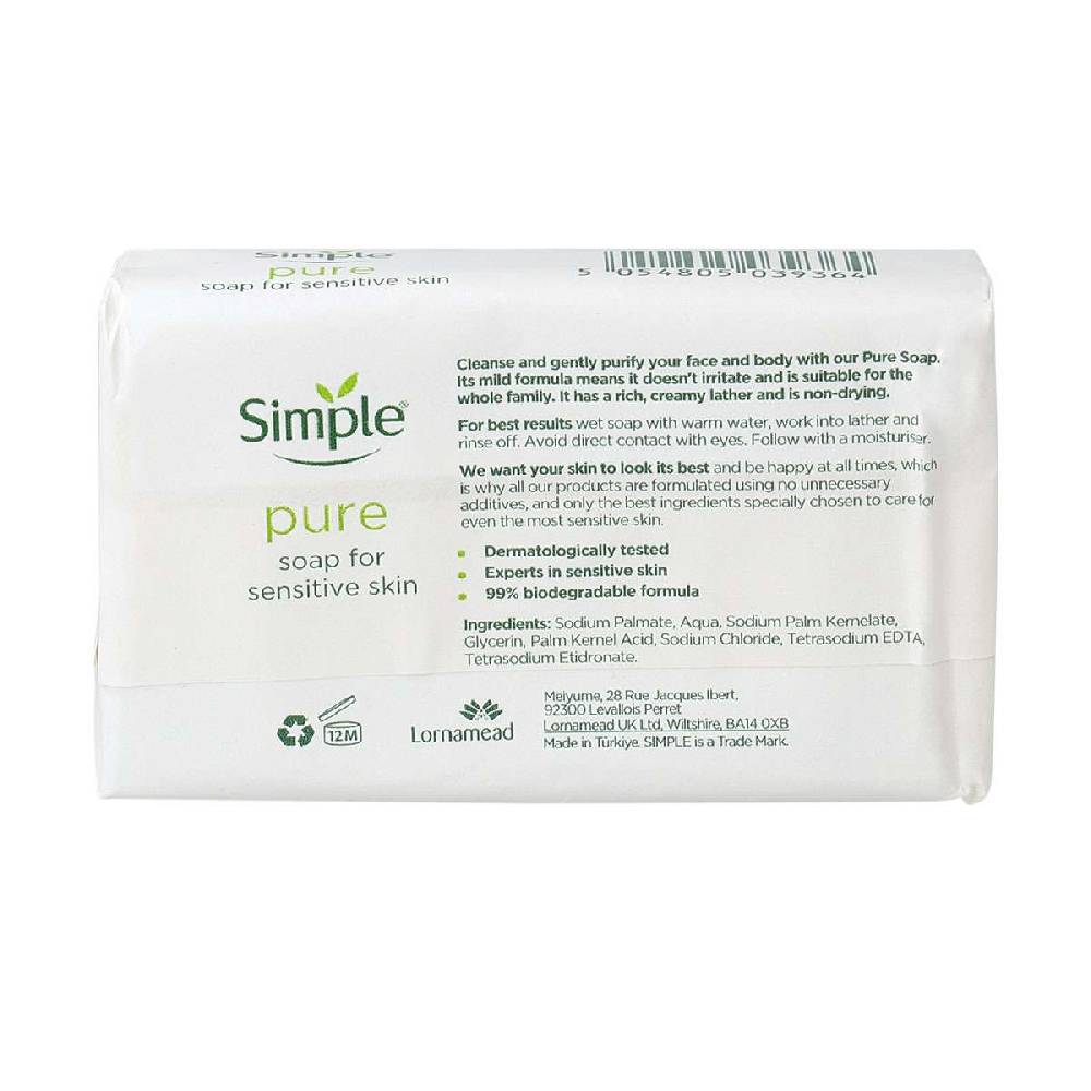 simple Simple Pure Soap (125 gr bar) Online Outlet