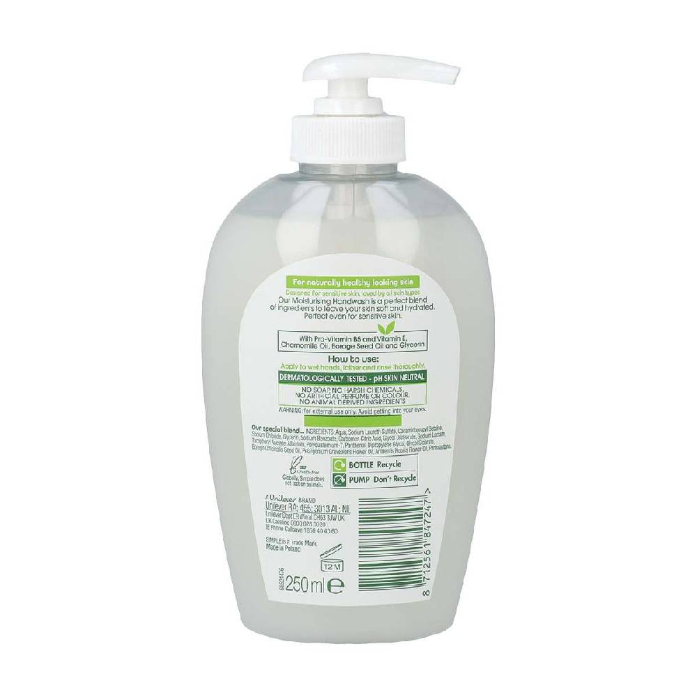 simple Simple Moisturising Handwash Zeitlich begrenztes Angebot
