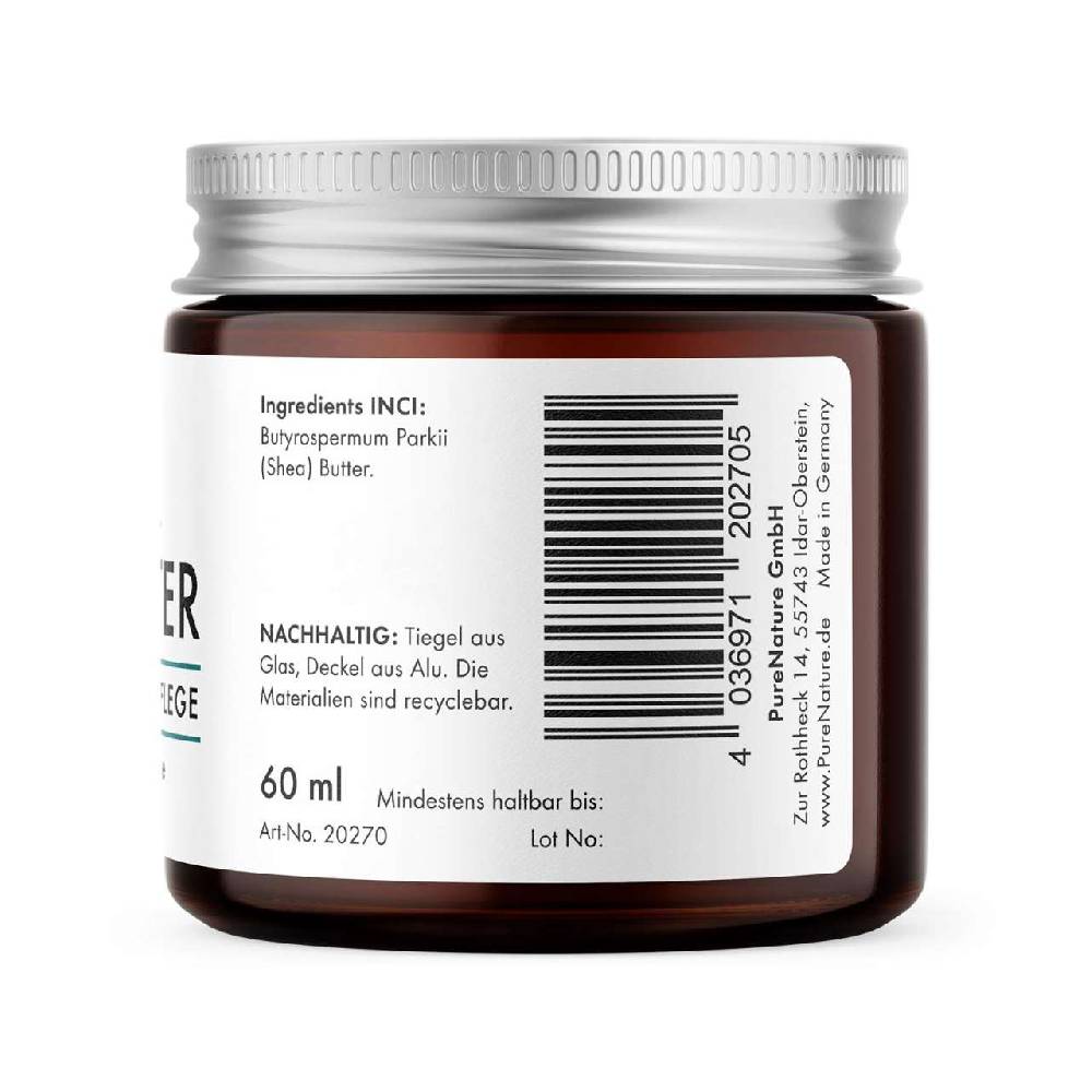 purenature PureNature Shea Butter Face Cream and Body Moisturiser unscented Tägliche Deals