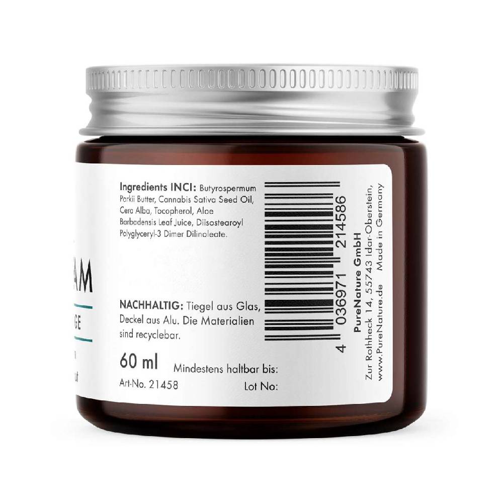 purenature PureNature Skin Balm with Hemp Oil, Shea Butter & Aloe Vera Begrenzt auf 3 Tage