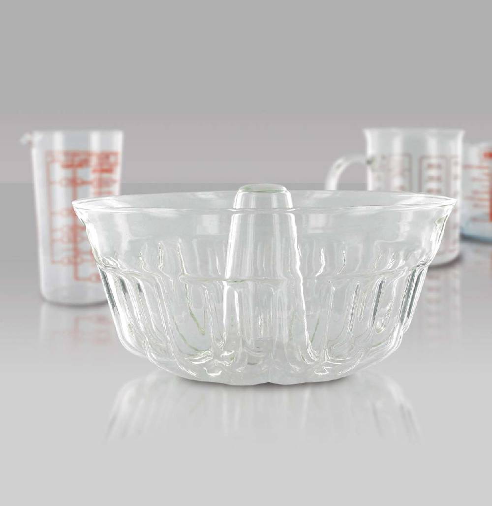 purenature Glass Ring Cake Form (1 liter) Fabrikverkauf