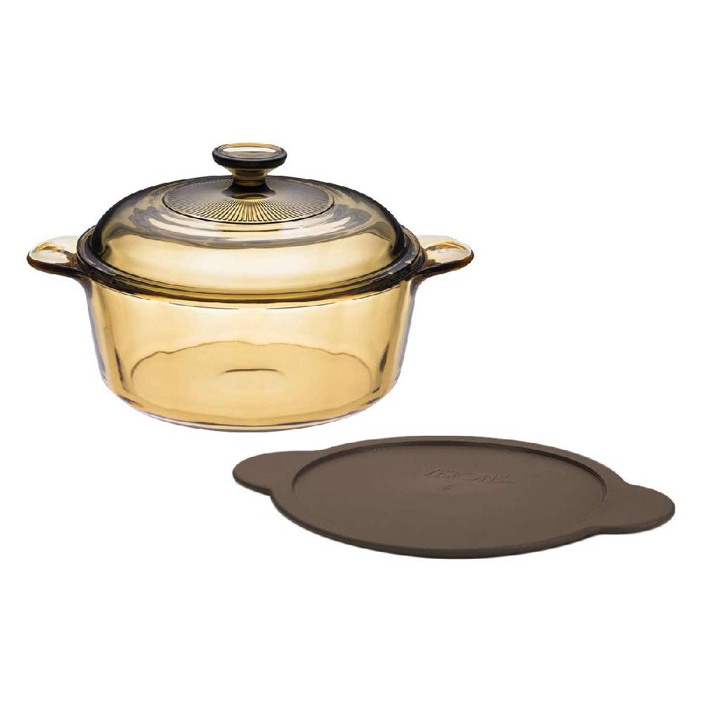 visions Visions Glass Casserole Dish with Lid & Airtight Plastic Cover Sonderangebot