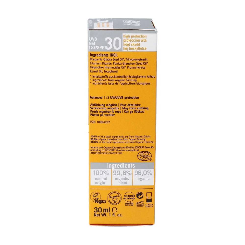 eco-cosmetics Eco Facial Sun Gel SPF 30 oil gel – mineral based sunscreen Versandkostenfrei