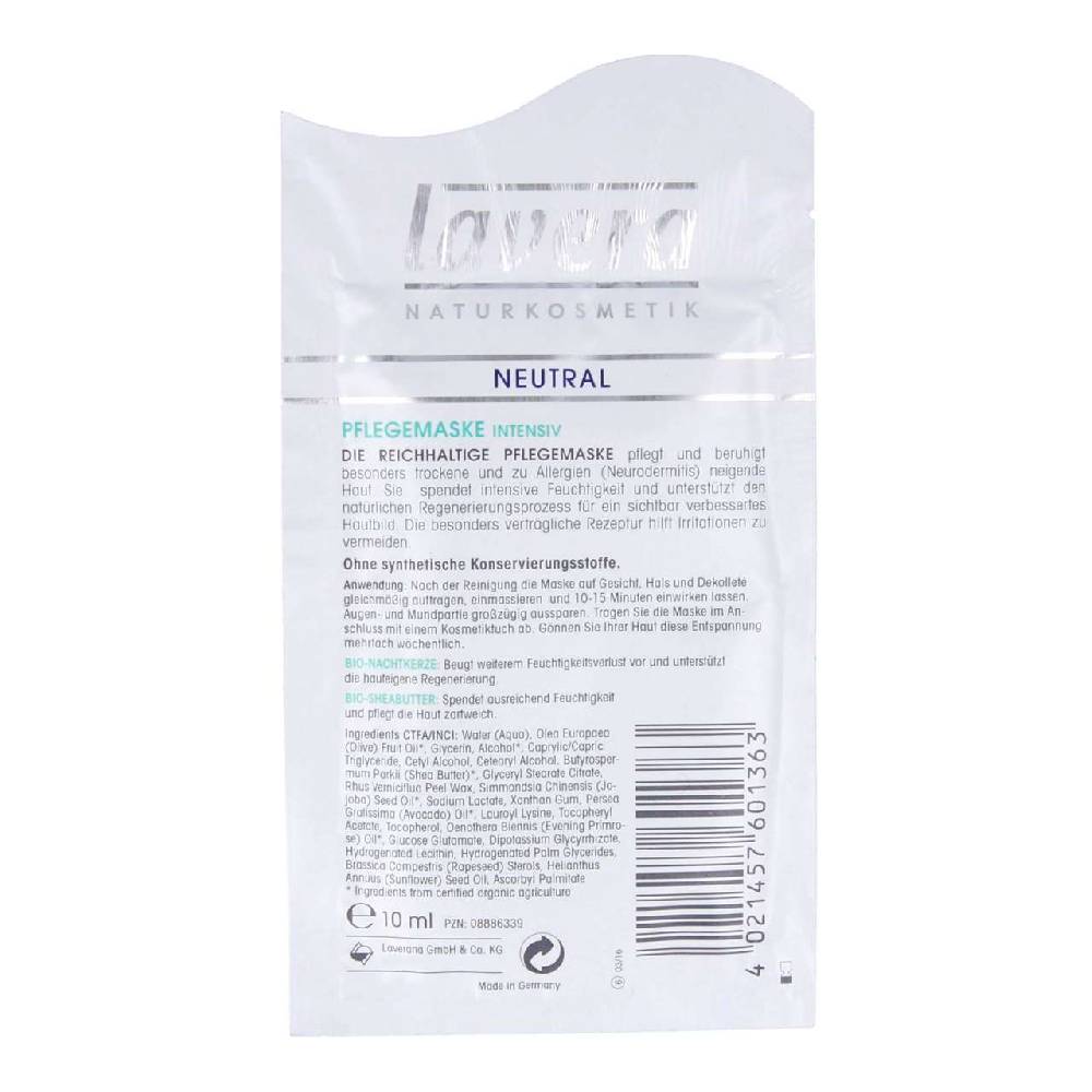 lavera Lavera Neutral Intensive Facial Mask Letzte 3 Tage