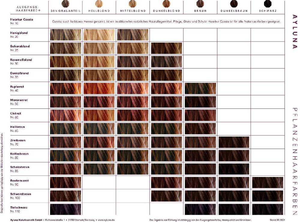 ayluna Ayluna chocolate brown hair color - 100% controlled organic Vierteljährliche Förderung