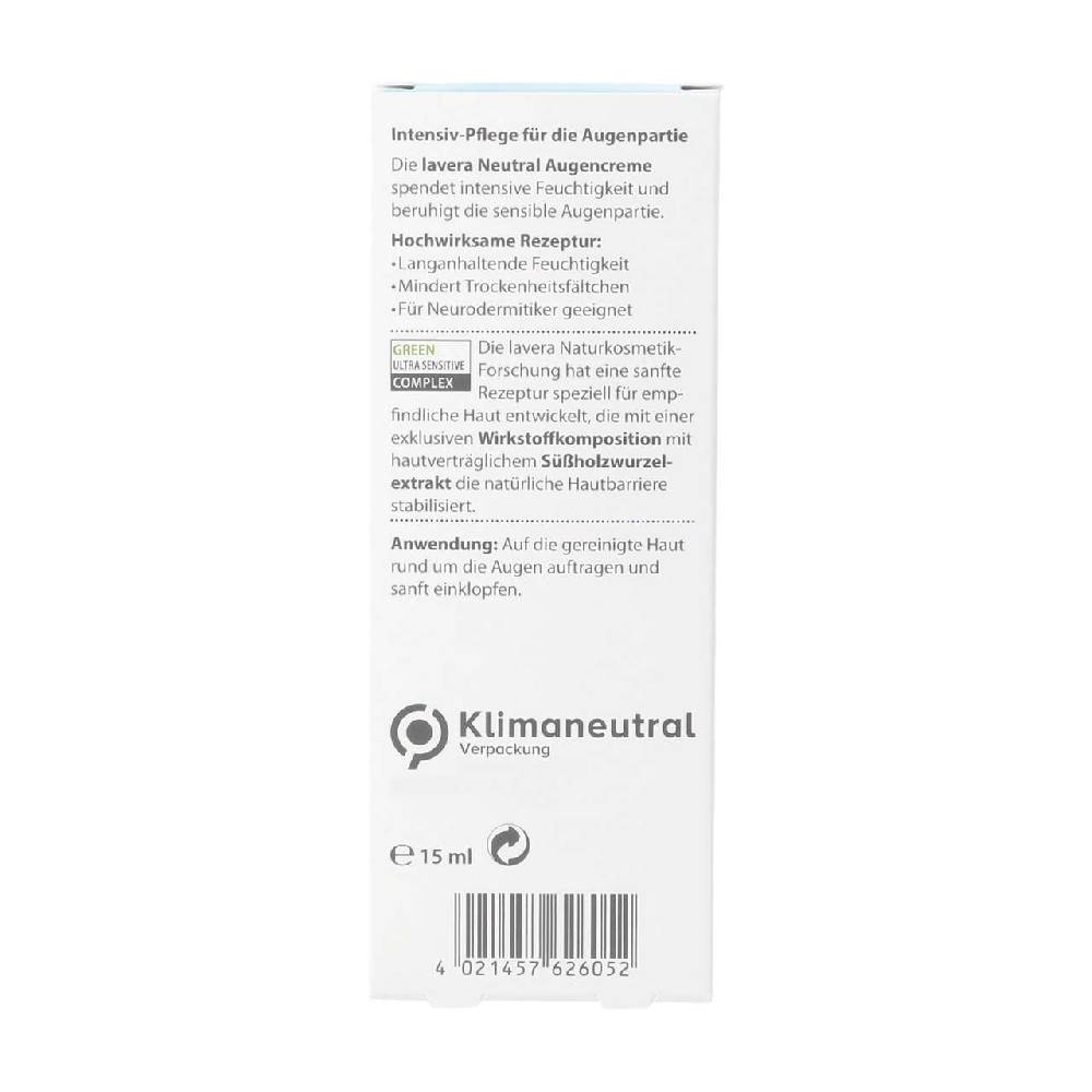 lavera Lavera Neutral Eye Cream with Hyaluron - Moisturizing Bis zu 55% Rabatt
