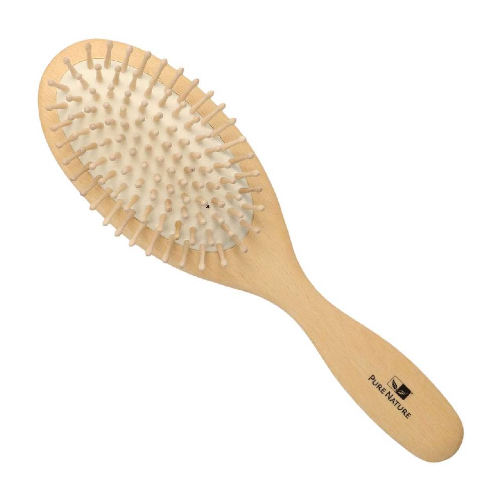 purenature Hairbrush with rounded wood burls Im Verkauf