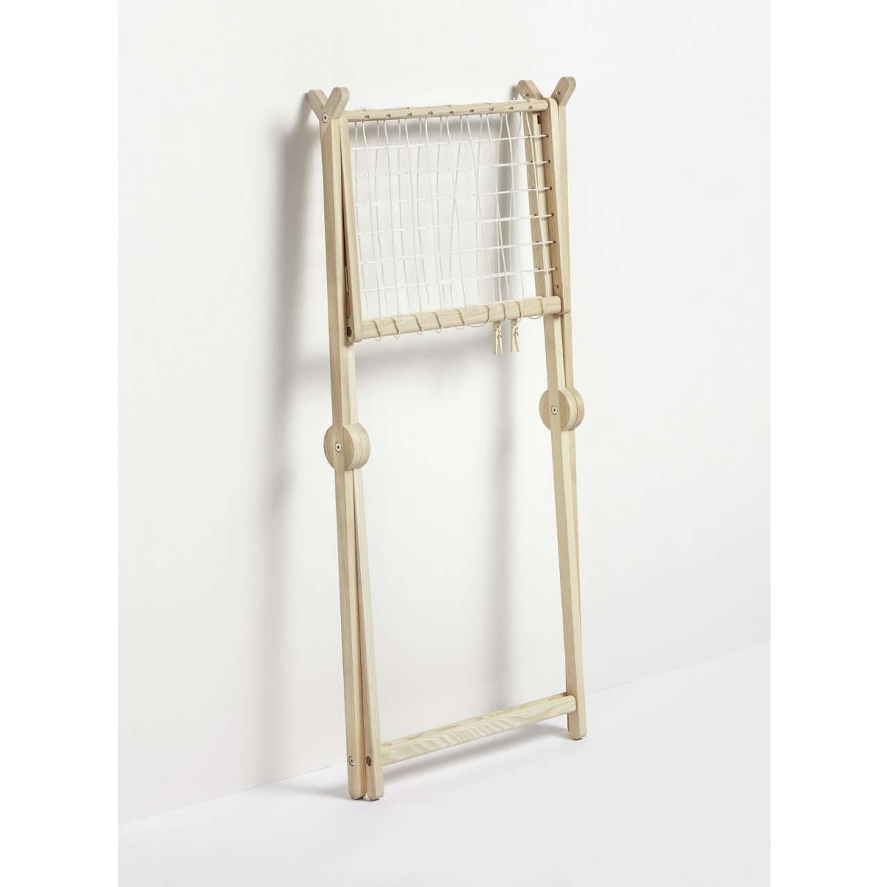 side-by-side Wooden laundry rack, foldable - Side by Side Design Sonderangebot