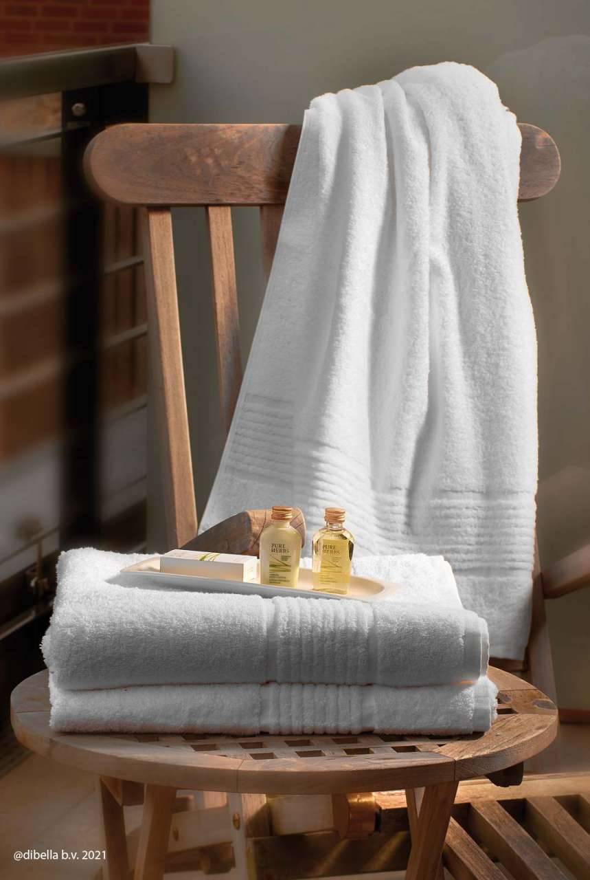 purenature Terry Cloth Towel 100x150 cm white made from organic cotton Exklusivangebot