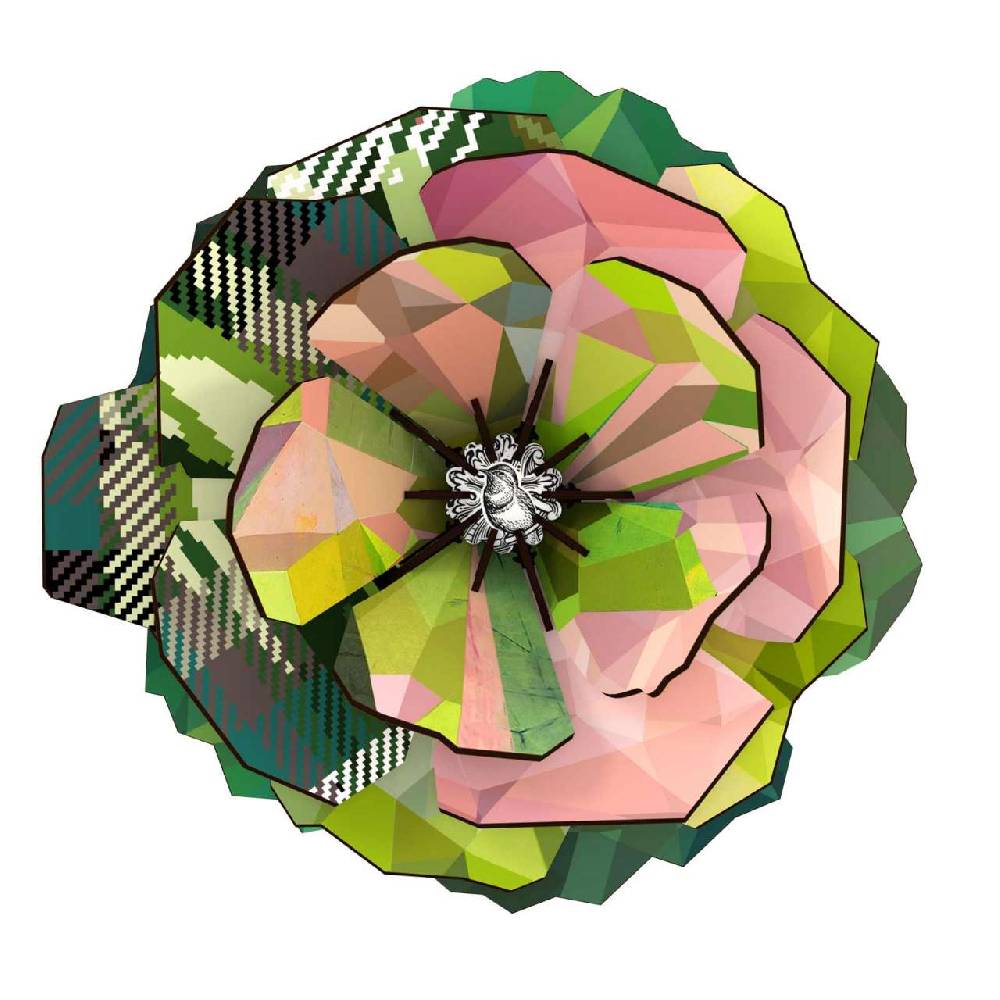 miho-unexpected Miho 3D flower: design for a creative wall design Tiefpreis