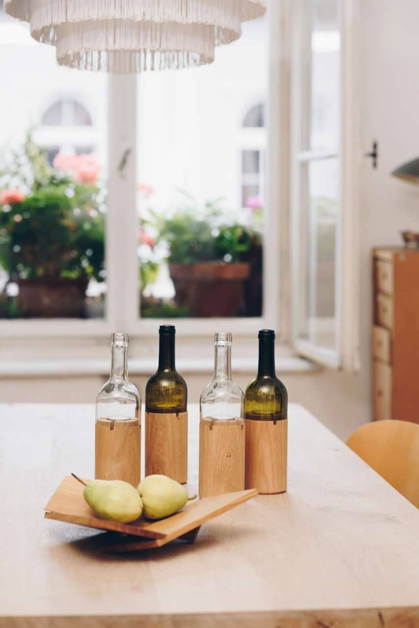 side-by-side Bottle Light, green Kostenlose Rückgabe