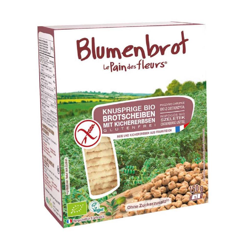 blumenbrot Flower bread with chickpeas - a delicious crispbread without wheat