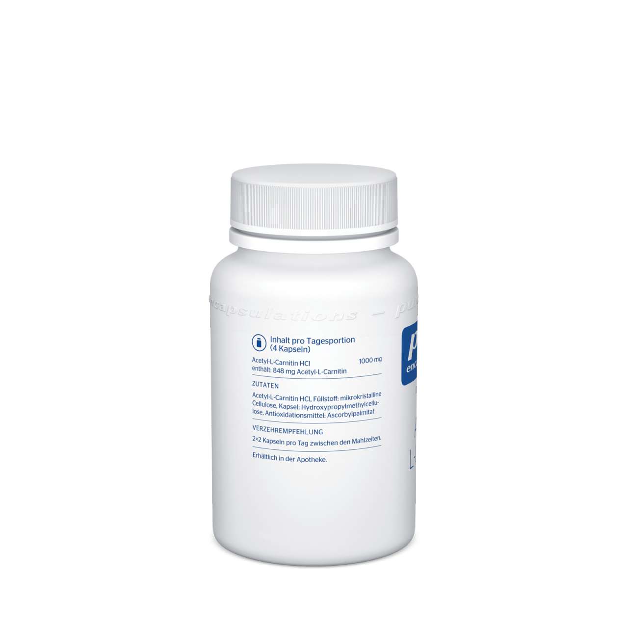 pure-encapsulations Pure Encapsulations L Acetyl Carnitine - with optimal bioavailability 50% Rabatt mit kostenlosem Versand