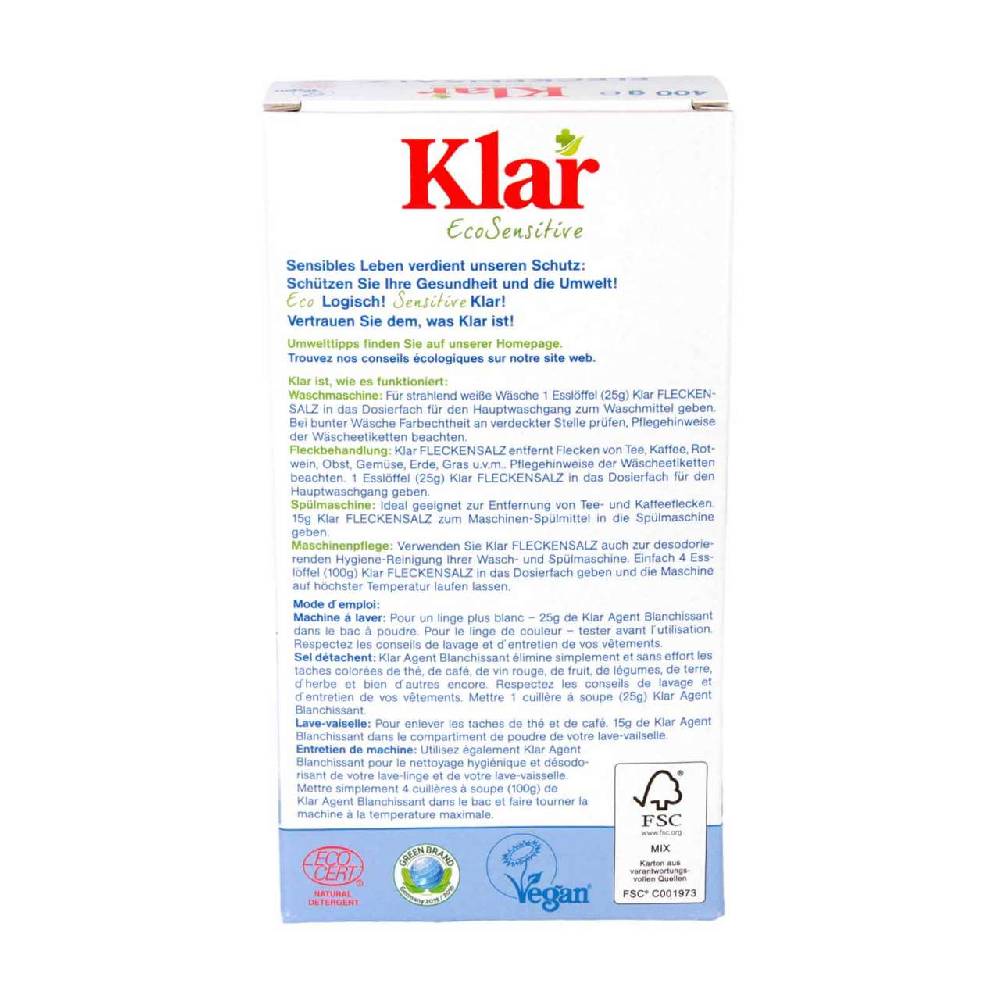 klar Bleaching agent stain salt for white laundry Blitzangebot