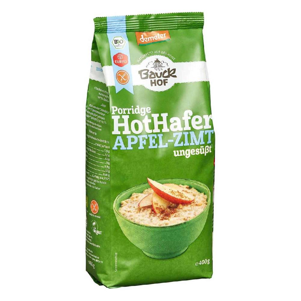bauckhof Bauckhof Hot Oat Apple Cinnamon - gluten-free breakfast porridge, 400g