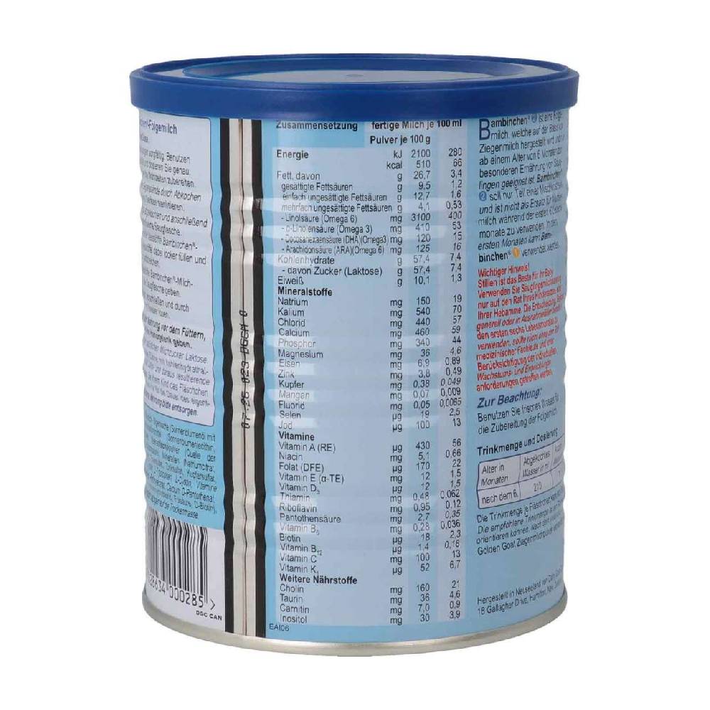 blauer-planet Bambinchen 2 Infant Formula 12 x 400 gr Blitzverkäufe