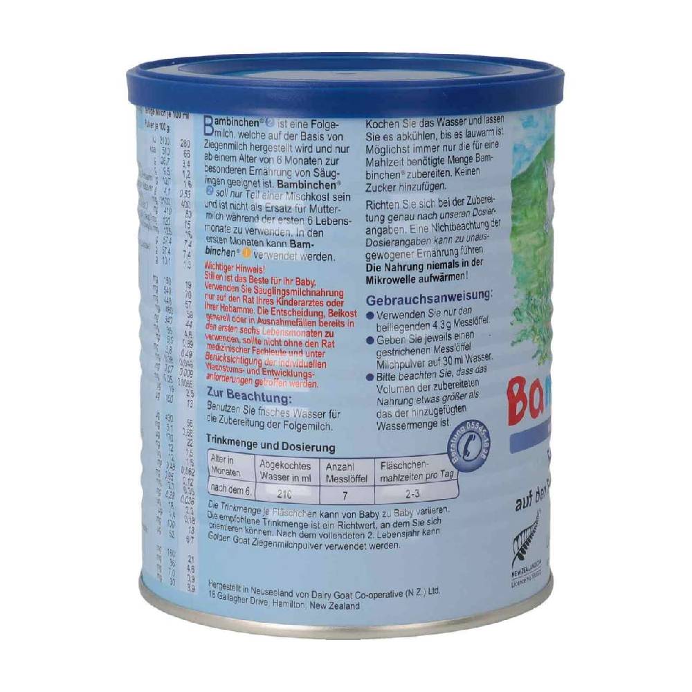 blauer-planet Bambinchen 2 Infant Formula 12 x 400 gr Blitzverkäufe