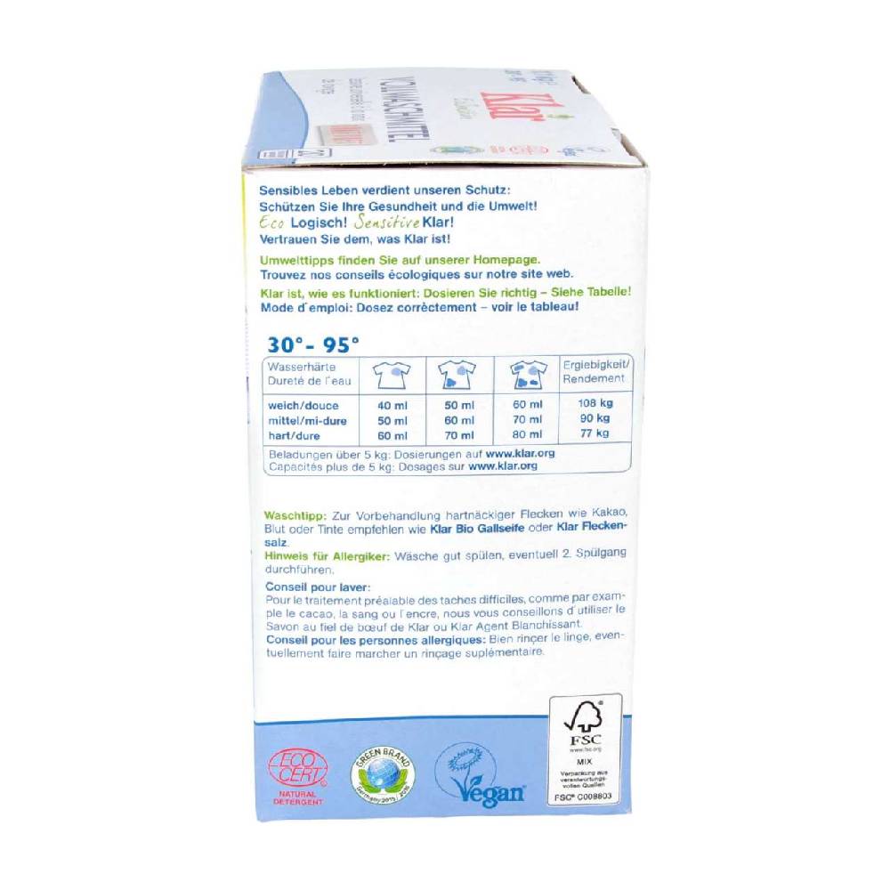 klar Klar Soapnut Laundry Powder (fragrance-free) Letzte 3 Tage