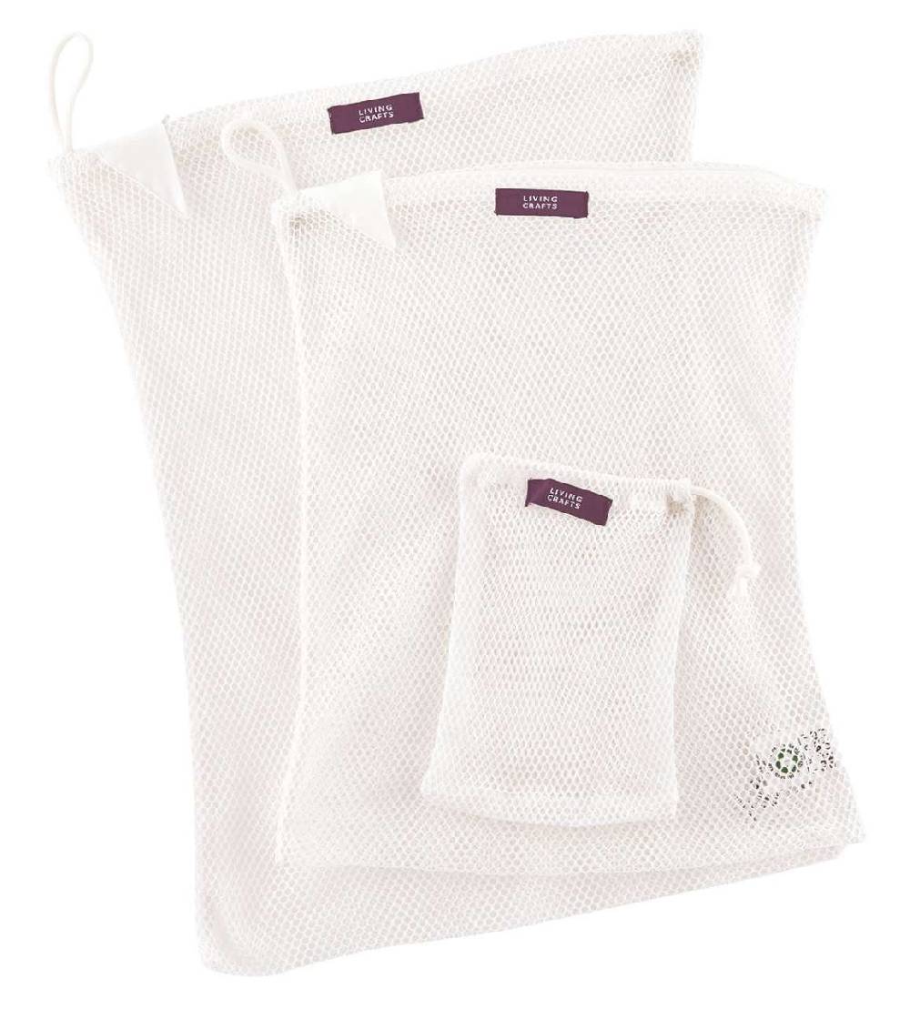 living-crafts Laundry net cotton with zipper - buy in set of 2 2025