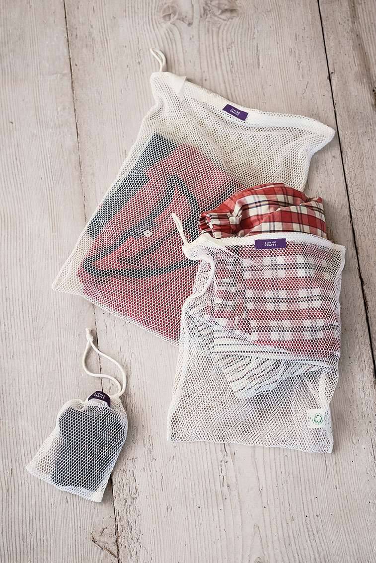 living-crafts Laundry net cotton with zipper - buy in set of 2 2025