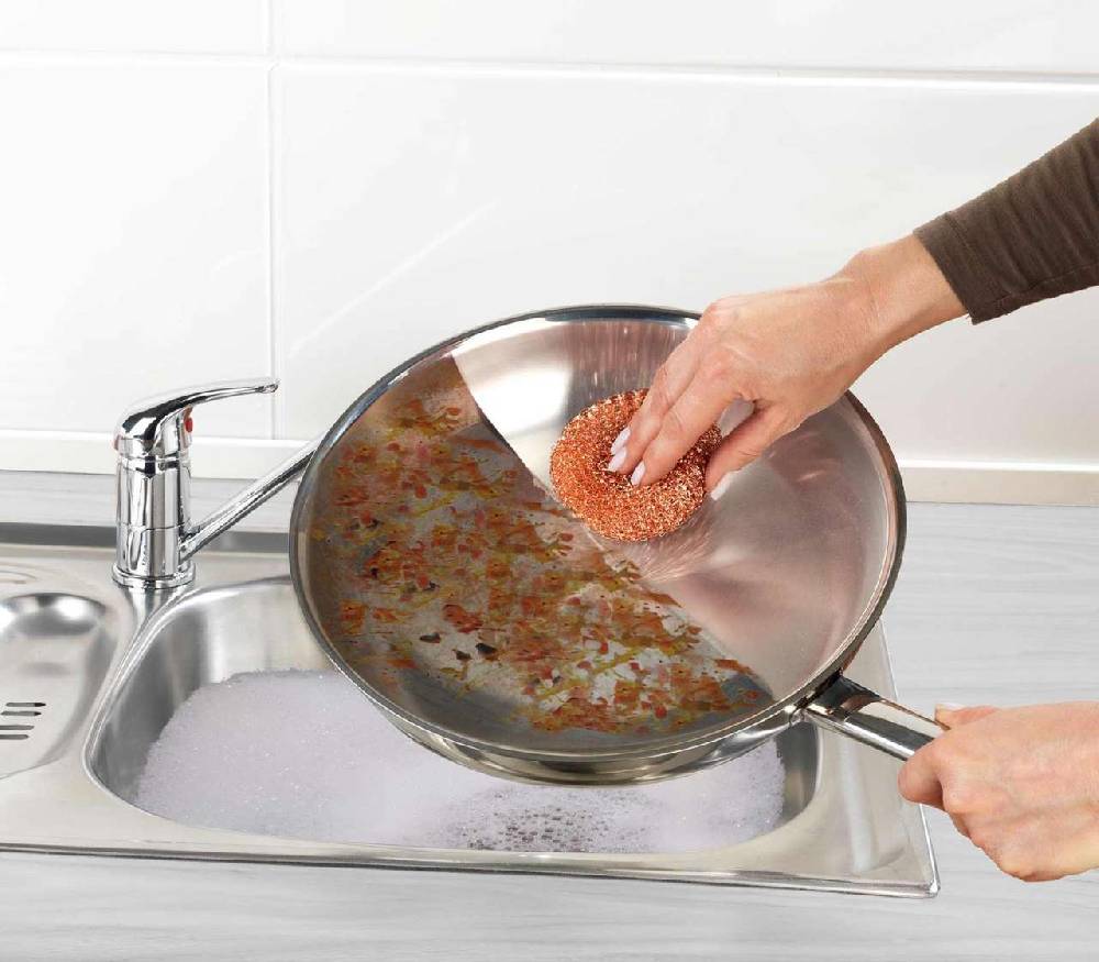 purenature PureNature copper sponge in set of 3 - cleans without scratches Günstig kaufen