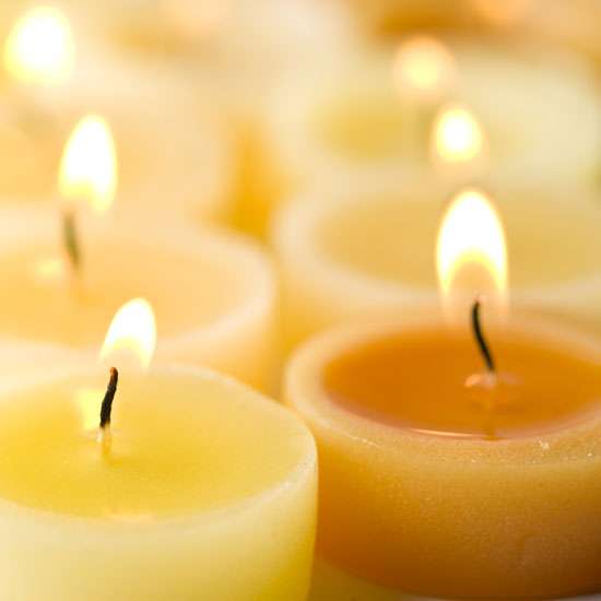 purenature Tea lights made of beeswax, 5 pieces Black Friday