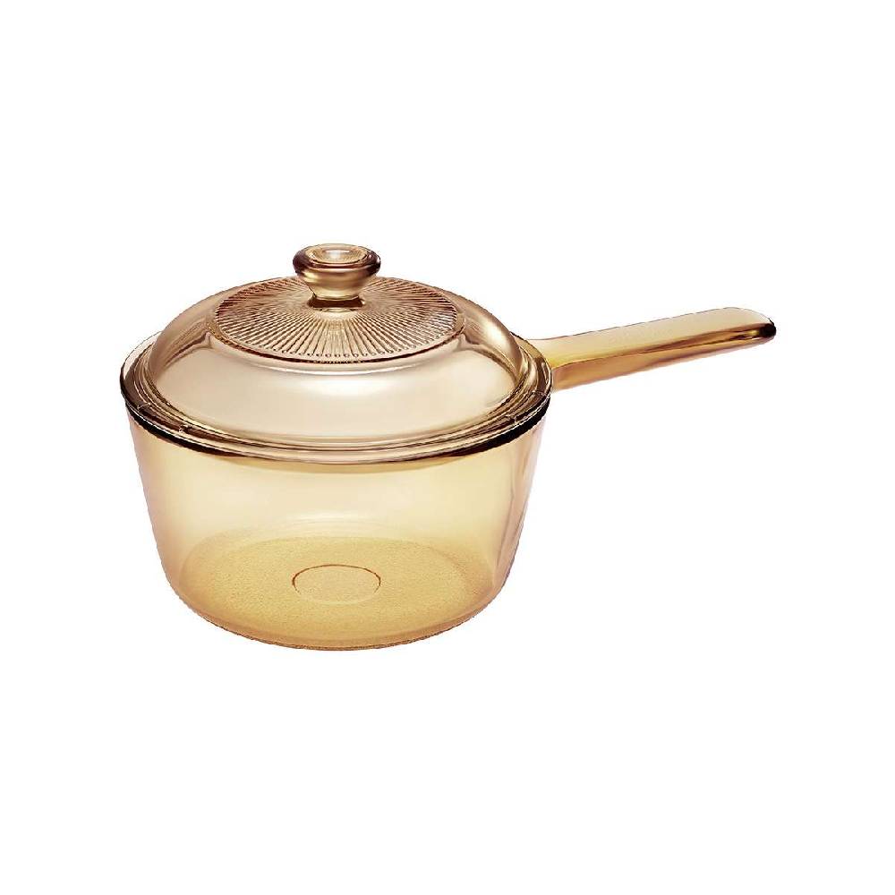 visions Visions Pans Glass Cooking Dish - Spouted 1L Saucepan & Lid Meist gekauft