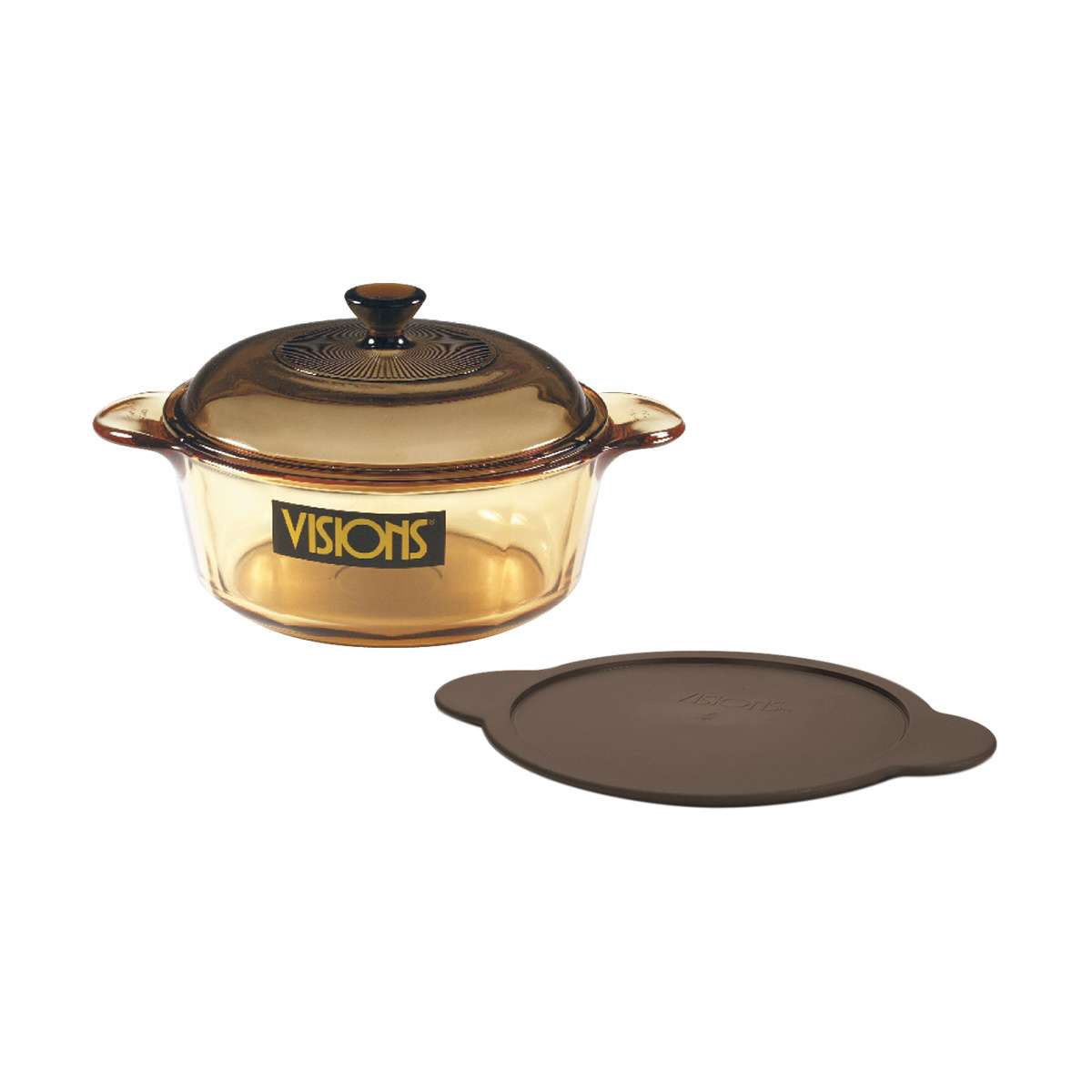 visions Glass-Ceramic Cooking Pot With 2 Lids (1.25 liter) Blitzverkäufe