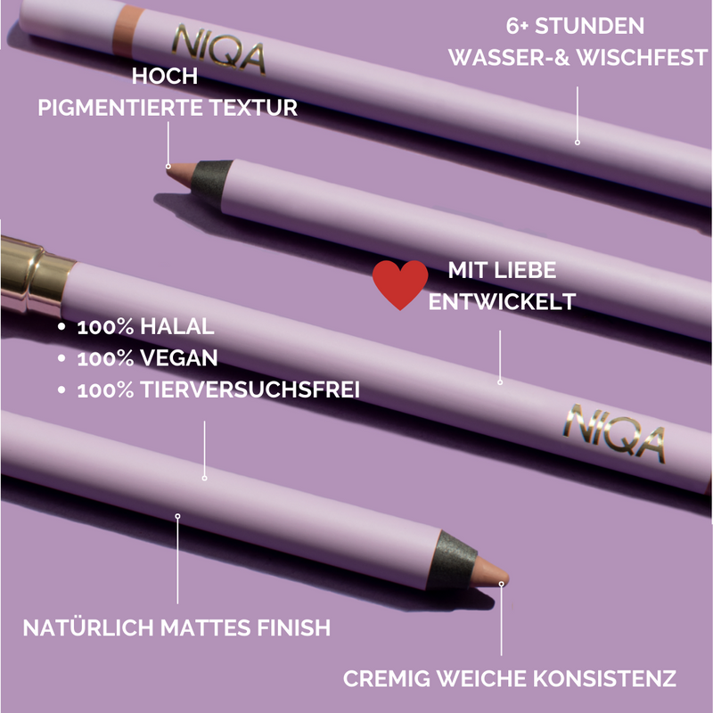 Niqa Cosmetics Lipliner Toffee Duo Set Vierteljährliche Förderung