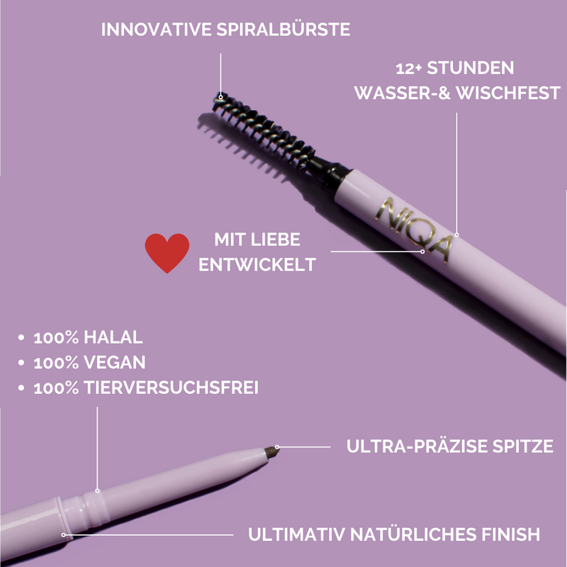 Niqa Cosmetics Browliner Cinnamon Duo Set Super Rabatt