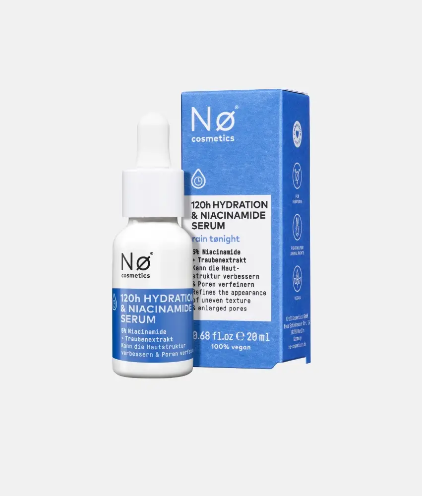Nø Cosmetics rain tønight 120h Hydration & Niacinamide Serum Rabatte dieses Monats