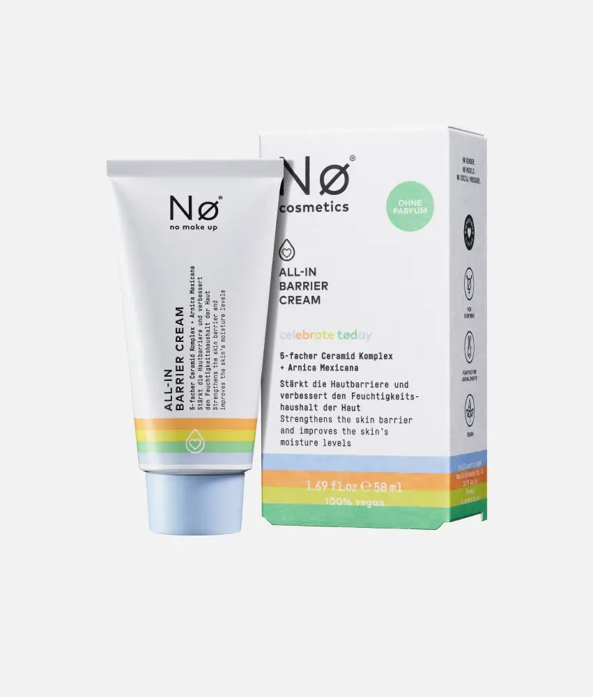 Nø Cosmetics celebrate tøday ALL-IN Barrier Cream Verkauf