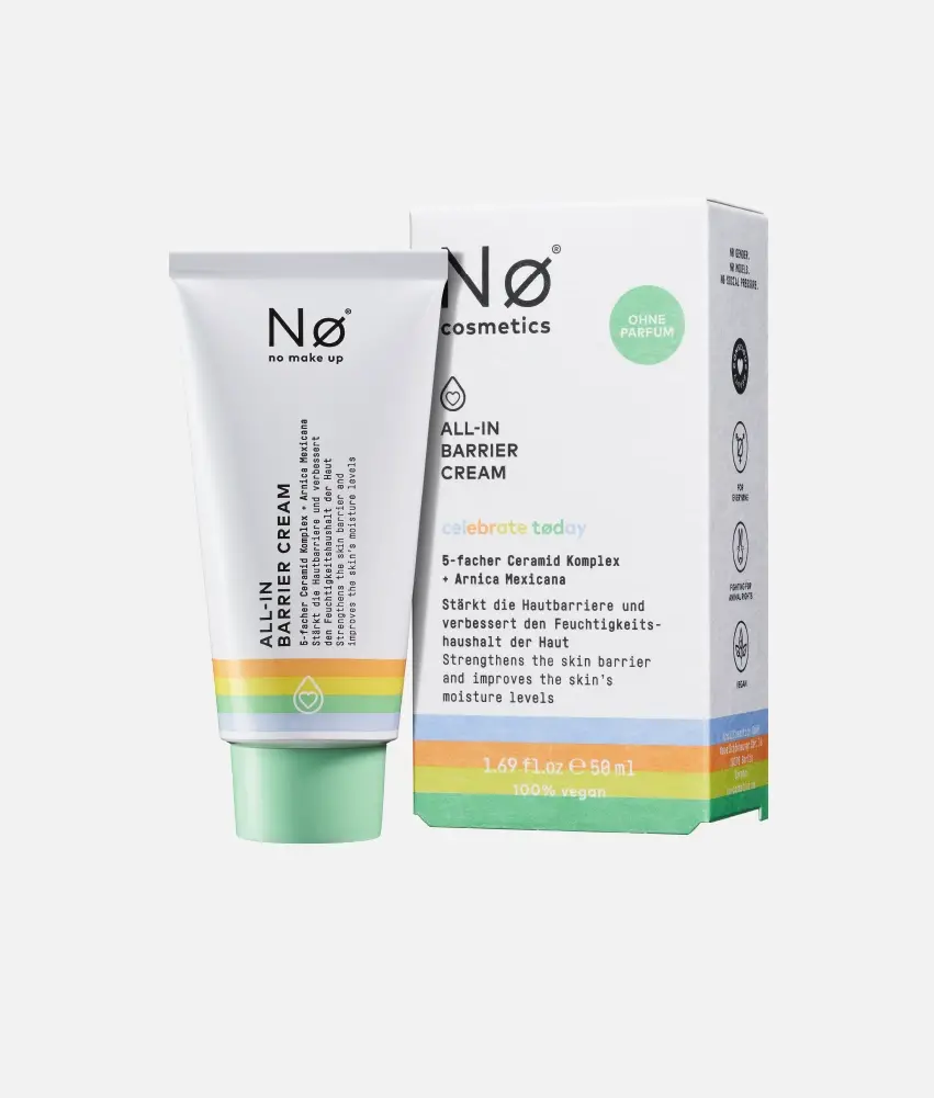 Nø Cosmetics celebrate tøday ALL-IN Barrier Cream Verkauf