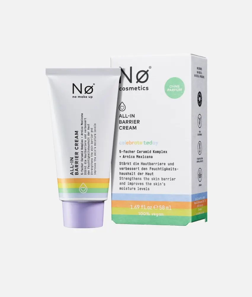 Nø Cosmetics celebrate tøday ALL-IN Barrier Cream Verkauf