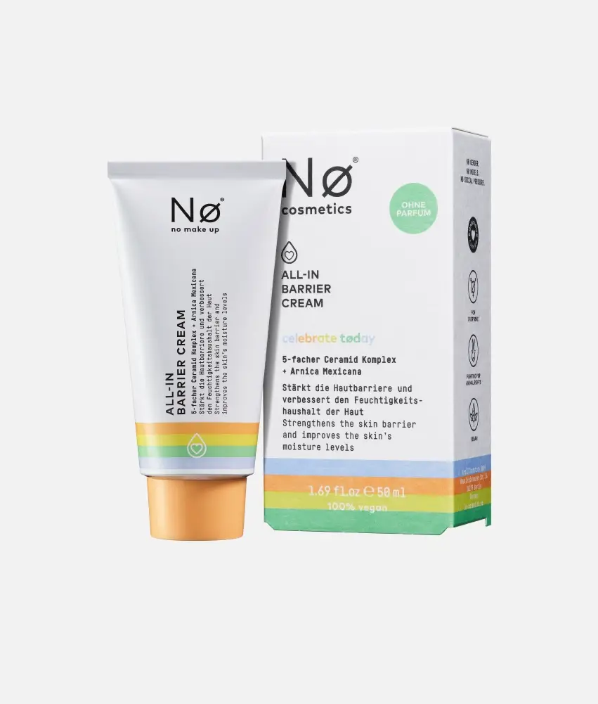 Nø Cosmetics celebrate tøday ALL-IN Barrier Cream Verkauf