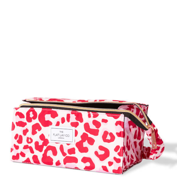 The Flat Lay Co. Open Flat Box Bag - Pink Leopard 50% Rabatt für begrenzte Zeit