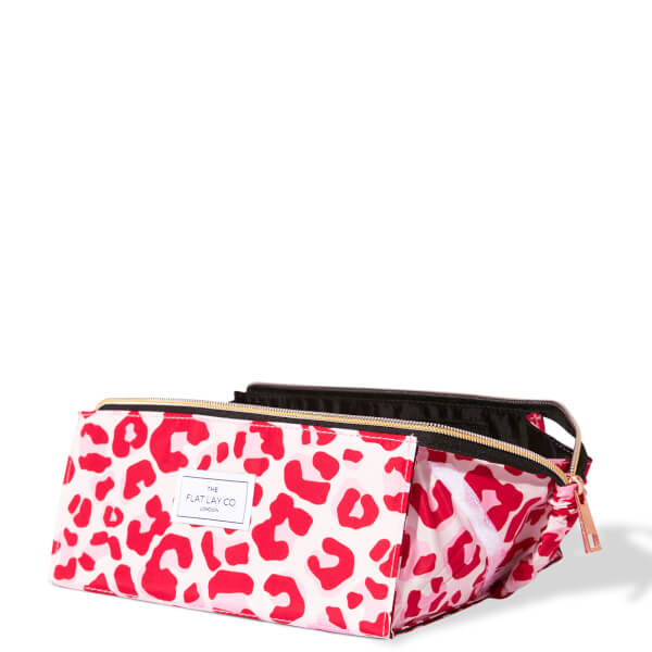 The Flat Lay Co. Open Flat Box Bag - Pink Leopard 50% Rabatt für begrenzte Zeit