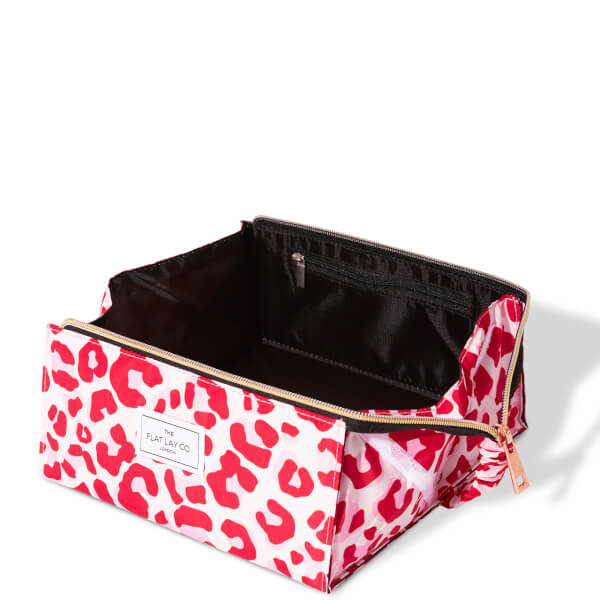 The Flat Lay Co. Open Flat Box Bag - Pink Leopard 50% Rabatt für begrenzte Zeit