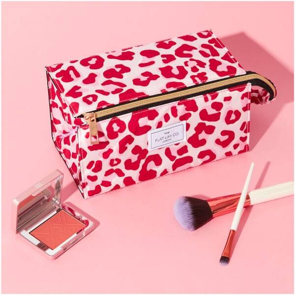 The Flat Lay Co. Open Flat Box Bag - Pink Leopard 50% Rabatt für begrenzte Zeit